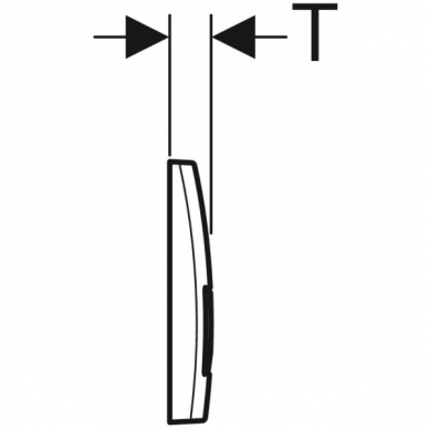 Geberit vandens nuleidimo mygtukas Delta50 4