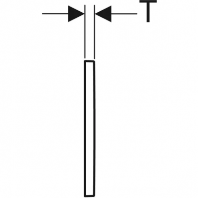 Geberit vandens nuleidimo mygtukas Omega20 Square 4