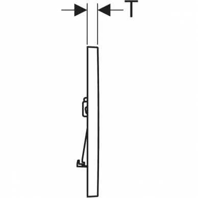Geberit vandens nuleidimo mygtukas Sigma01 Square 4