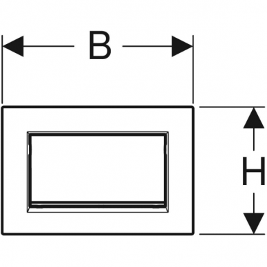 Geberit antivandalinis vandens nuleidimo mygtukas Sigma10 Square 3