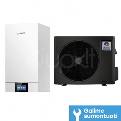 Gree šilumos siurblys oras vanduo Versati IV 16,0 kW