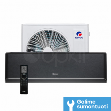 Gree oro kondicionierius šilumos siurblys Airy Black 7,1/7,8 kW