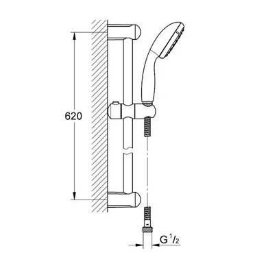 Grohe dušo komplektas Tempesta 100 2