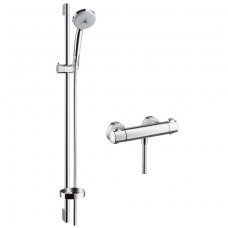 Hansgrohe dušo komplektas su termostatiniu maišytuvu Ecostat 1001 SL Combi 90 cm & Croma 100 Multi 27085000