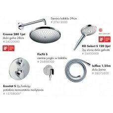 Hansgrohe potinkinis dušo komplektas 6in1
