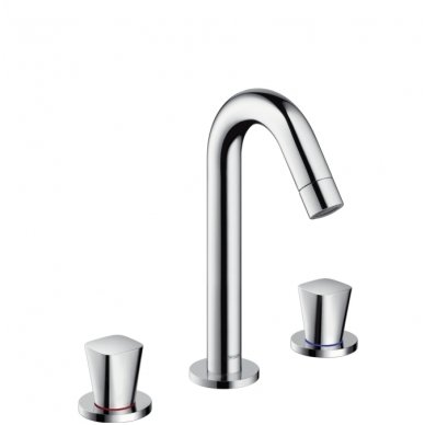 Hansgrohe 3 dalių maišytuvas praustuvui su ventiliu Logis