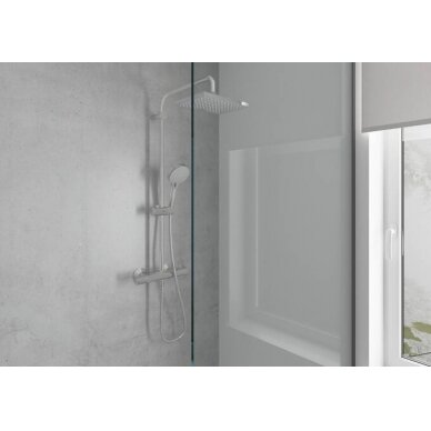 Hansgrohe dušo komplektas su termostatiniu maišytuvu Vernis Shape Showerpipe 230 1jet 5