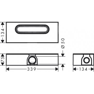Hansgrohe dušo latakas uBox Universal 2