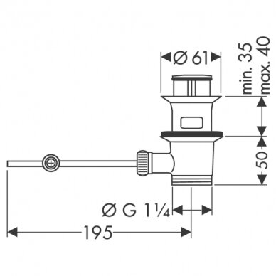 Hansgrohe maišytuvas praustuvui Logis 240 3