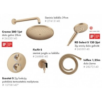 Hansgrohe potinkinis dušo komplektas 6in1