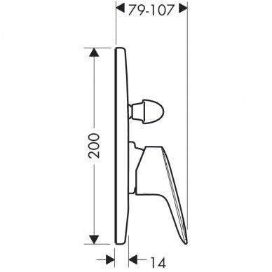 Hansgrohe potinkinis maišytuvas voniai Logis 71406000 2