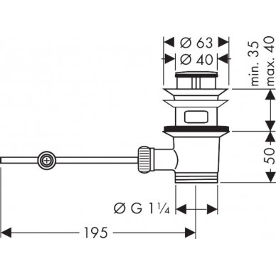 Hansgrohe ventilis praustuvui 94139000 2