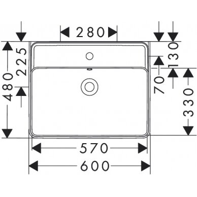 Hansgrohe praustuvas 600x480 Xanuia Q 2