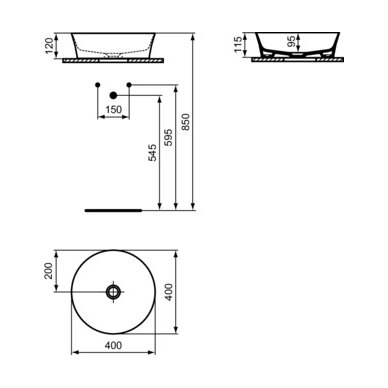 Ideal Standard baldinis praustuvas Ipalyss 400x400 6