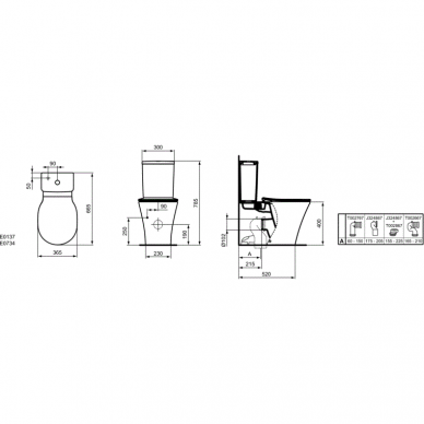 Ideal Standard pastatomas WC Connect Air AquaBlade 2