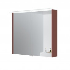 Kamė vonios spintelė su veidrodžiu LOFT 80