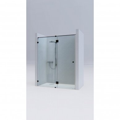 Kamė dušo durys su sienele 550-1400mm Modelis 4