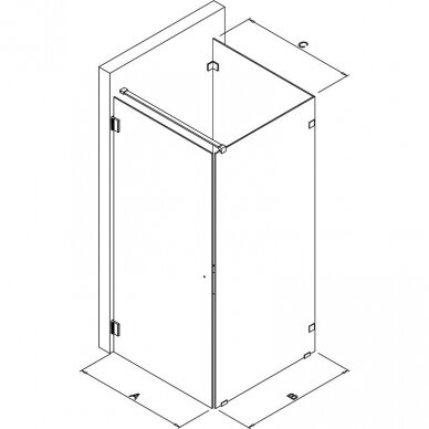 Kamė dušo kabina 200-1200mm Modelis 13 4