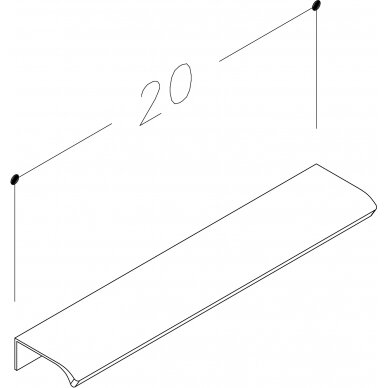 Kamė rankenėlė H12 20 cm 3