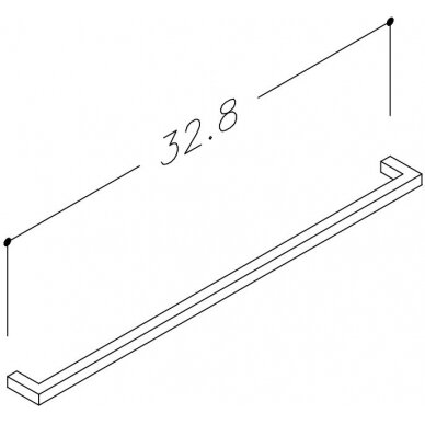 Kamė rankenėlė H11 32.8 cm 3