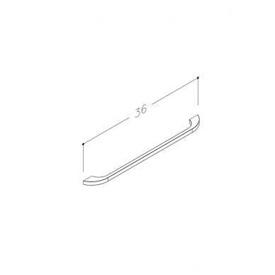 Kamė rankenėlė H7 36.0 cm 2