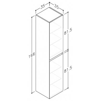 Kamė ūkinė spintelė LOFT 35 2