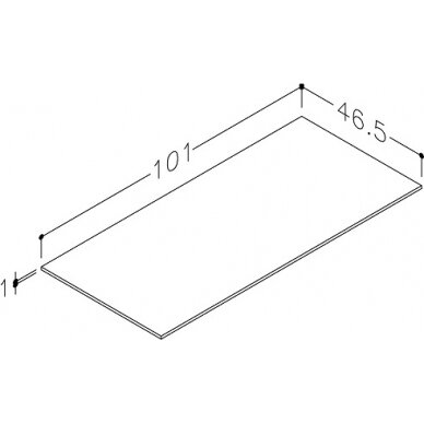 Kamė stalviršis HPL 100 3