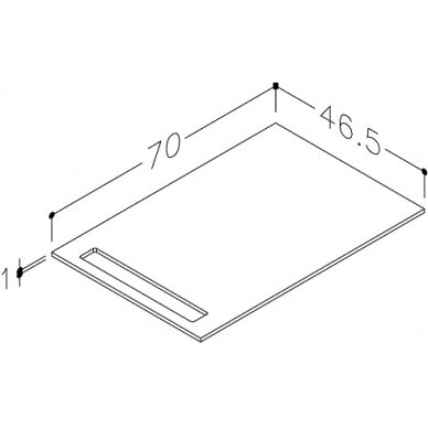 Kamė stalviršis HPL 70 3
