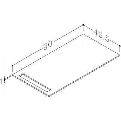 Kamė stalviršis HPL 90 3