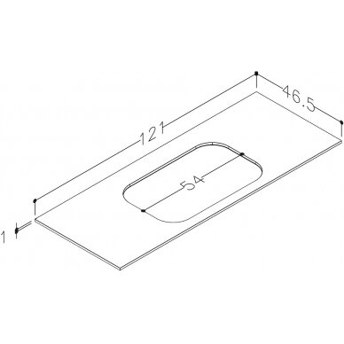 Kamė stalviršis MOVADO 120 2