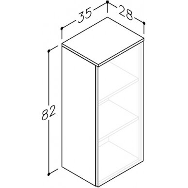 Kamė ūkinė spintelė GAMA 35 3