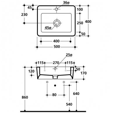 Kerasan praustuvas EGO 500x400 3241 2
