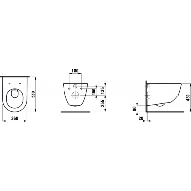 Laufen pakabinamas WC Pro New H820956 2