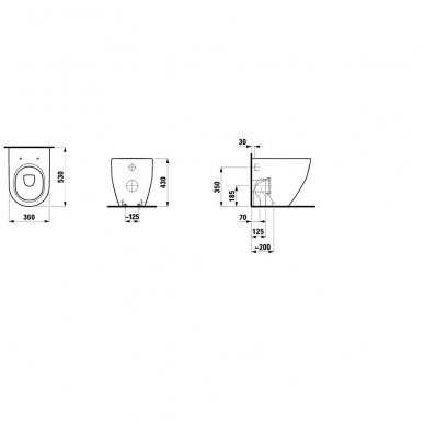Laufen pastatomas WC Pro New 822952 2