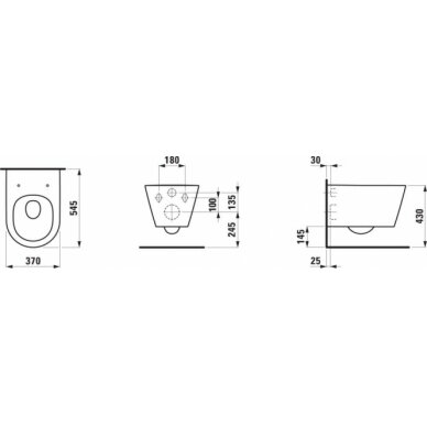 Laufen pakabinamo unitazo komplektas KARTELL 6