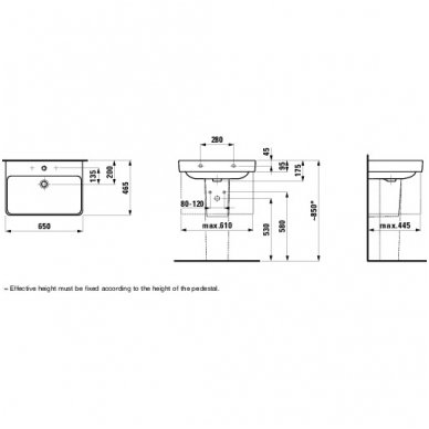 Laufen praustuvas 650x465 Pro S 810964 5