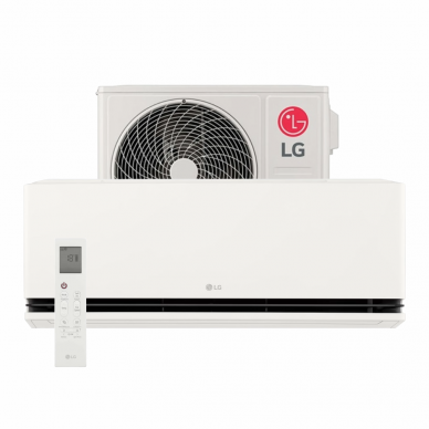 LG bevėjis šilumos siurblys oro kondicionierius Dualcool AI Air Deluxe 2,5/3,2 kW P09SND