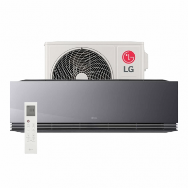 LG bevėjis šilumos siurblys oro kondicionierius Artcool AI Air Mirror 5,0/5,8 kW AA18SP