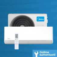 Midea bevėjis oro kondicionierius šilumos siurblys Breezeless E 5.3/5.6 kW