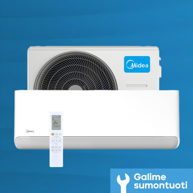 Midea bevėjis oro kondicionierius šilumos siurblys Breezeless E 5.3/5.6 kW