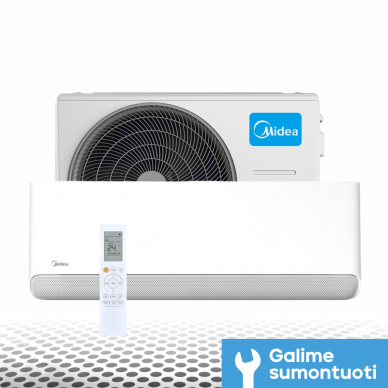 Midea bevėjis oro kondicionierius šilumos siurblys Breezeless E 7.0/7.3 kW