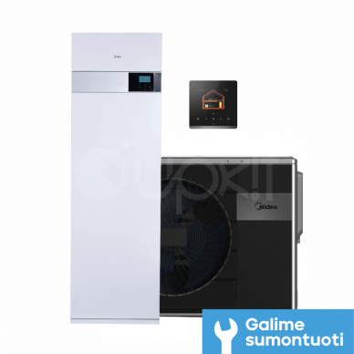 Midea šilumos siurblys oras vanduo M-Thermal Arctic 4 kW su integruotu boileriu