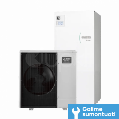 Mitsubishi Electric šilumos siurblis oras-vanduo su integruotu boileriu 200 l Ecodan E-gen 10,0 kW