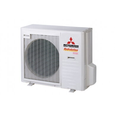 Mitsubishi Heavy Industries šilumos siurblys oras-vanduo su atskira 279 l. talpa Mitsubishi Hydrolution Hydrobox 7,6 kW 4