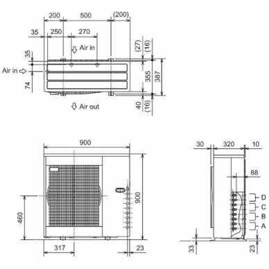 Mitsubishi Electric šilumos siurblio oro kondicionieriaus lauko blokas MXZ-5F102VF 2