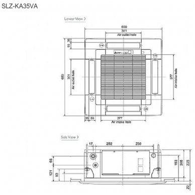 Mitsubishi Electric šilumos siurblys oro kondicionierius SLZ-M35FA / SUZ-M35VA 2