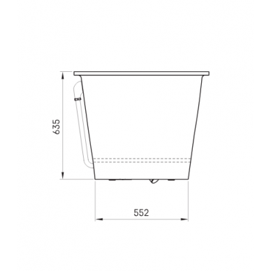 PAA akmens masės vonia 1850x800 VARIO XL 9