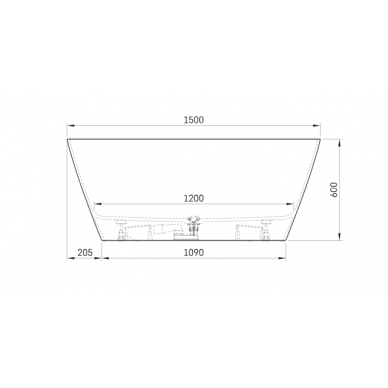 PAA Silkstone vonia 1500x650 DUNA 8