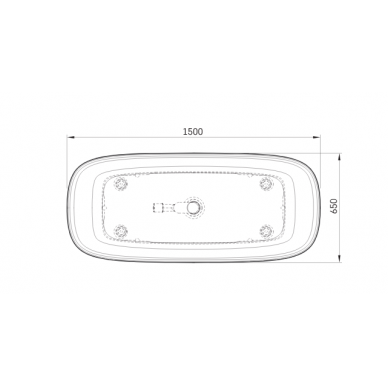 PAA Silkstone vonia 1500x650 DUNA 9