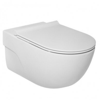 Roca pakabinamas WC su dangčiu Meridian Rimless